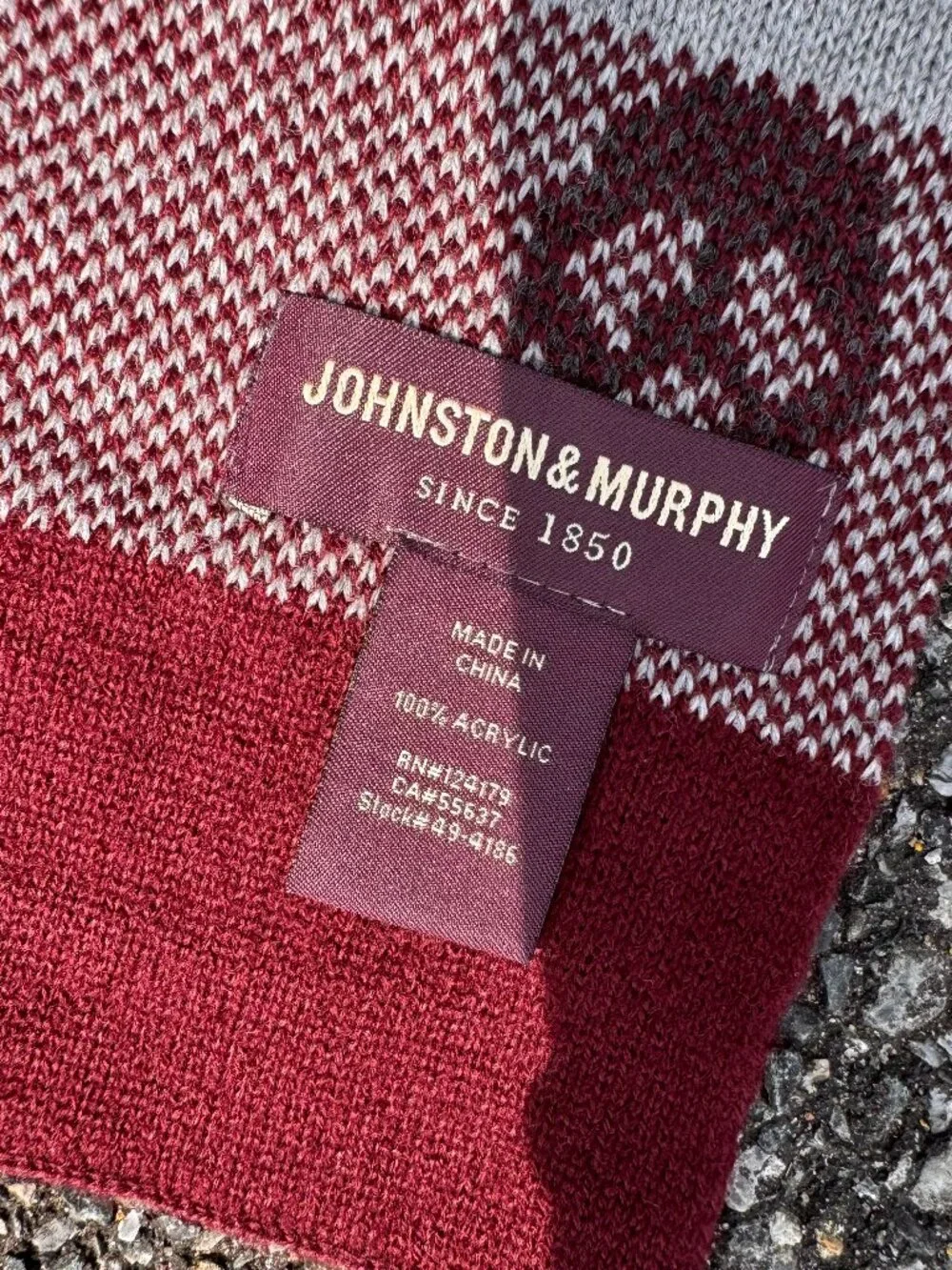 Johnston & Murphy Skull Knit Scarf